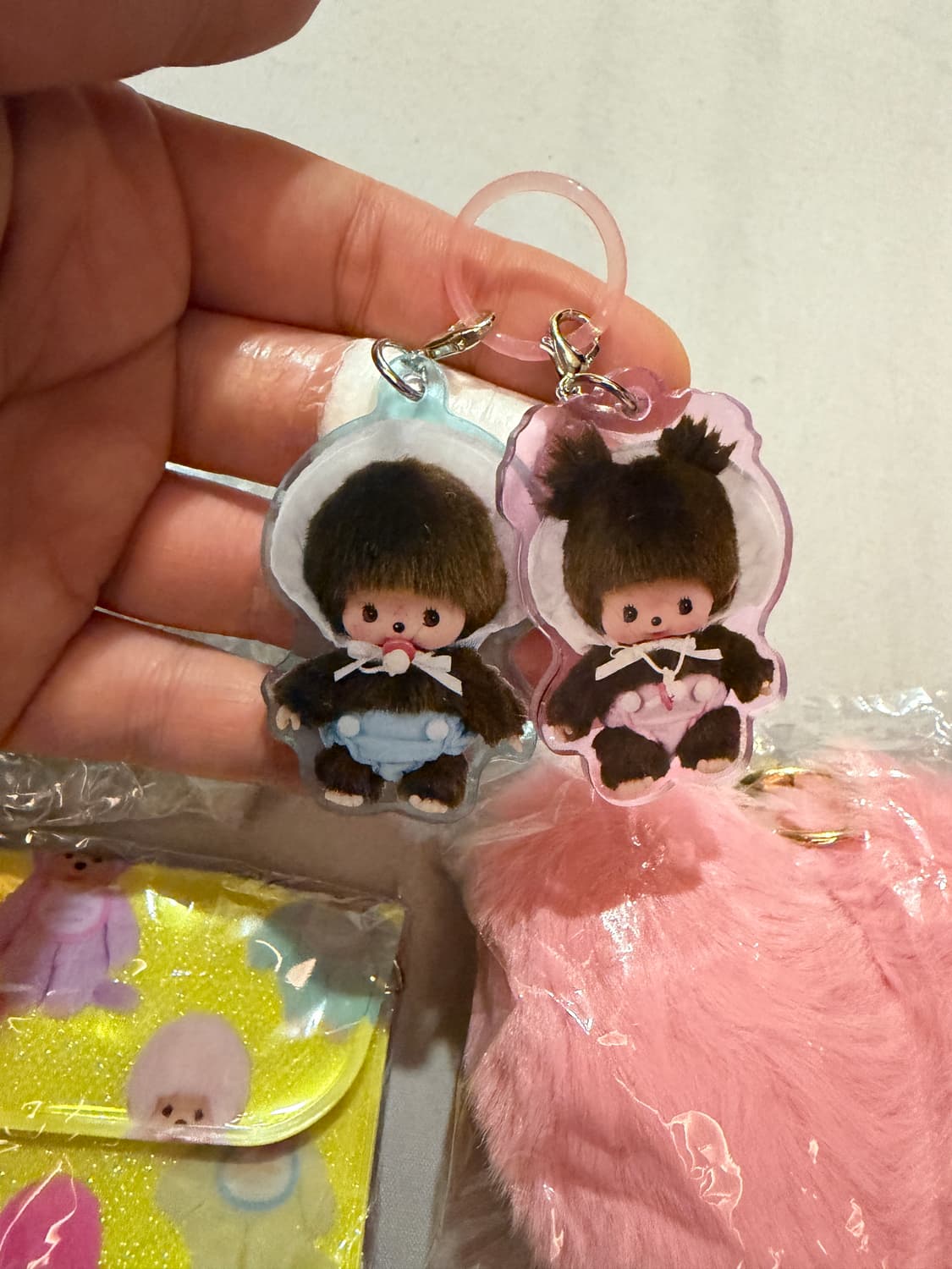 몬치치 정품 신상 가챠(메지루시, 동전지갑, 폼폼 하트 키링) 새제품 상품이미지5