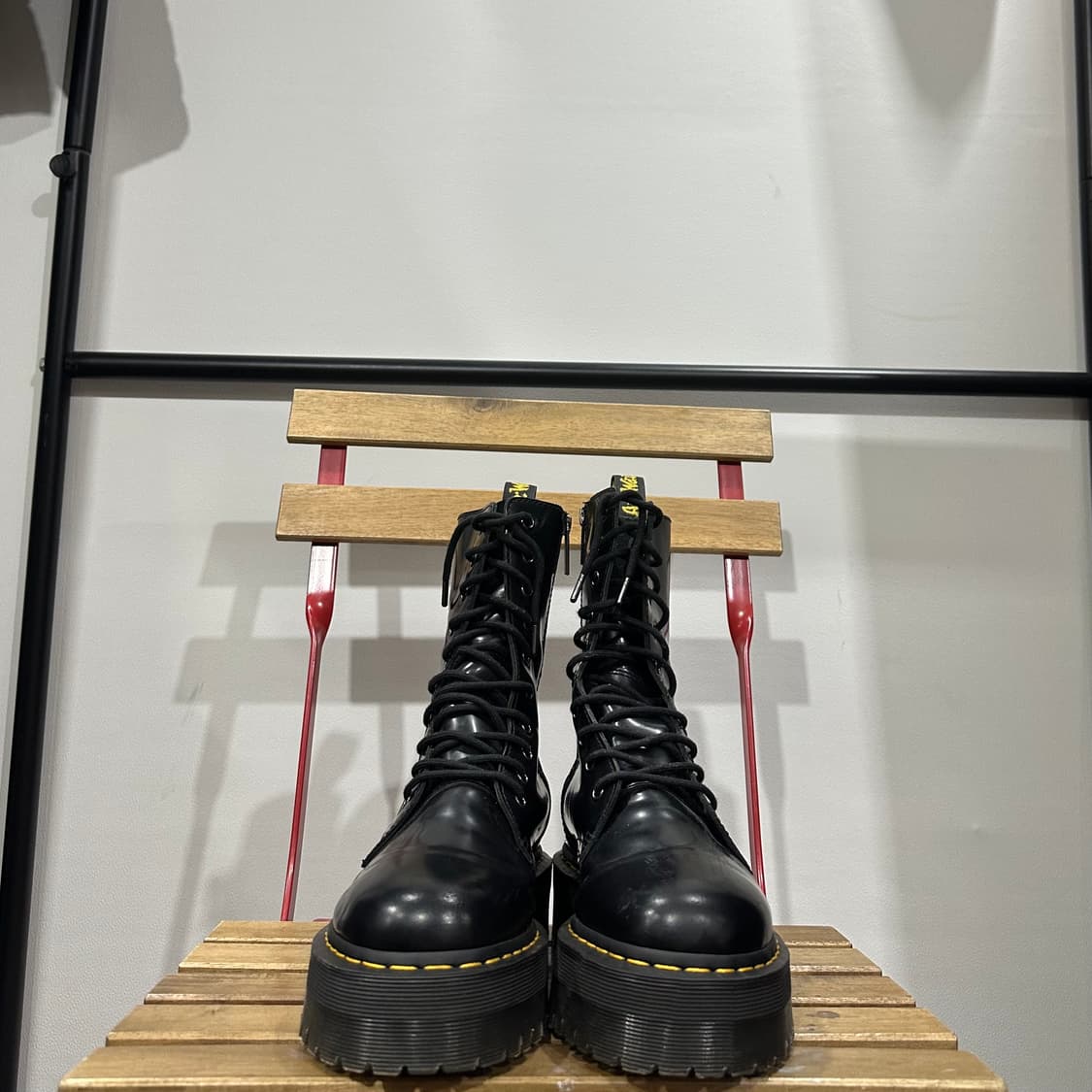 UK7) 닥터마틴 워커 남녀 공용 제이든 하이 블랙 상품이미지2