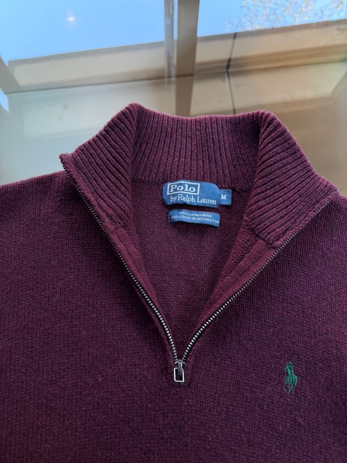 폴로 랄프로렌 짚업 니트 슬림100 상품이미지9