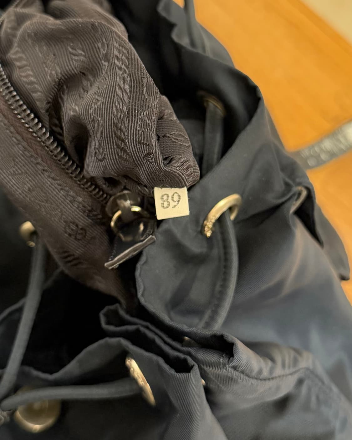 프라다 네이비 나일론 백팩 상품이미지9