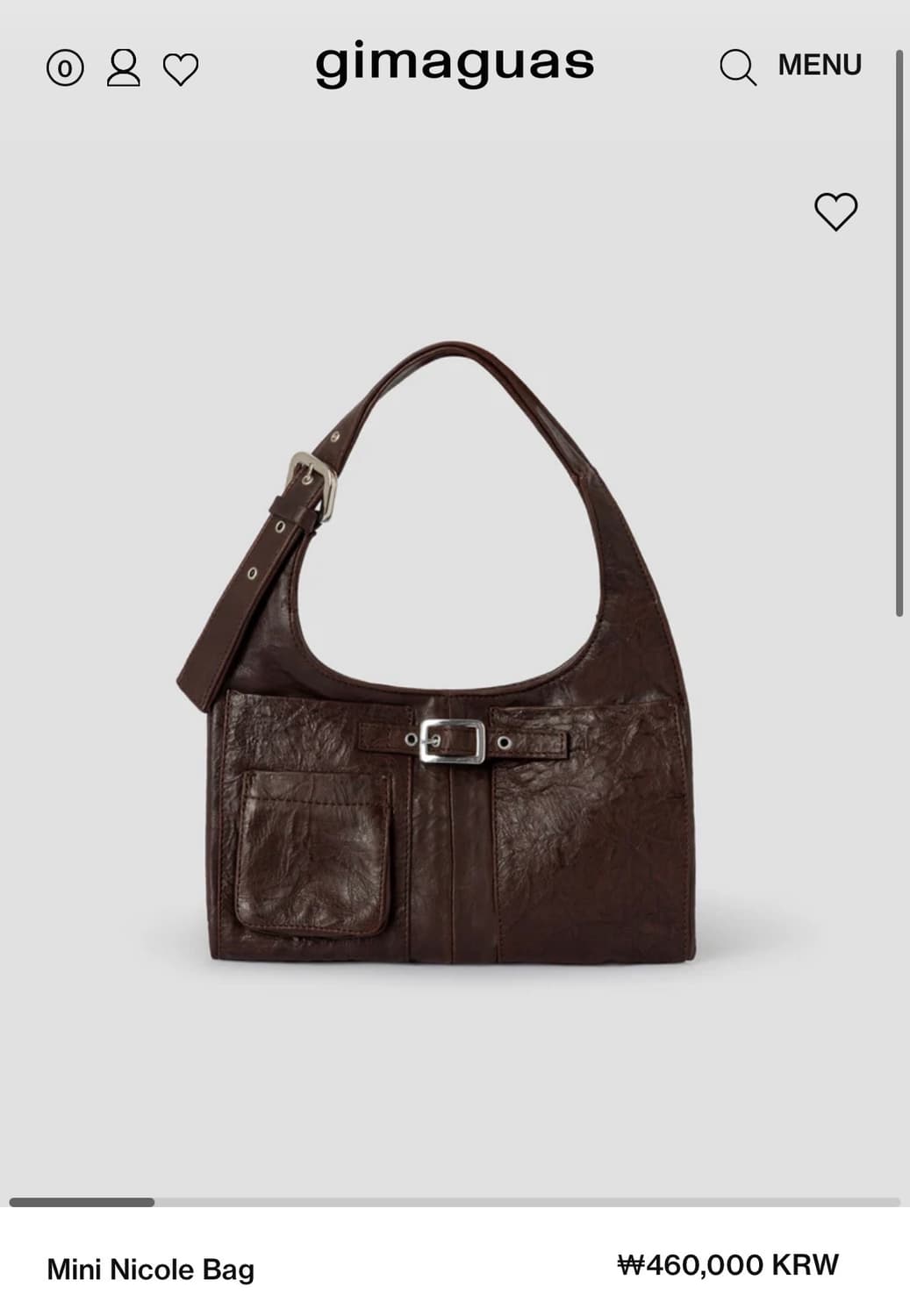 기마구아스 Mini Nicole Bag/미니 니콜 레더 백 상품이미지8