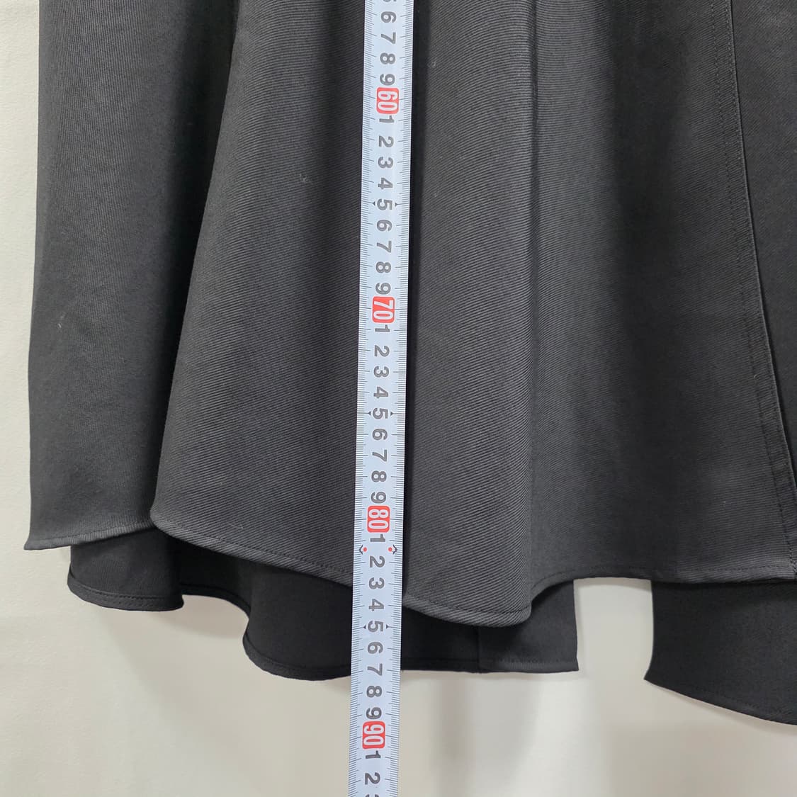 1080 한섬 시스템 블랙 언발란스 믹스매치 롱 스커트 44 상품이미지4