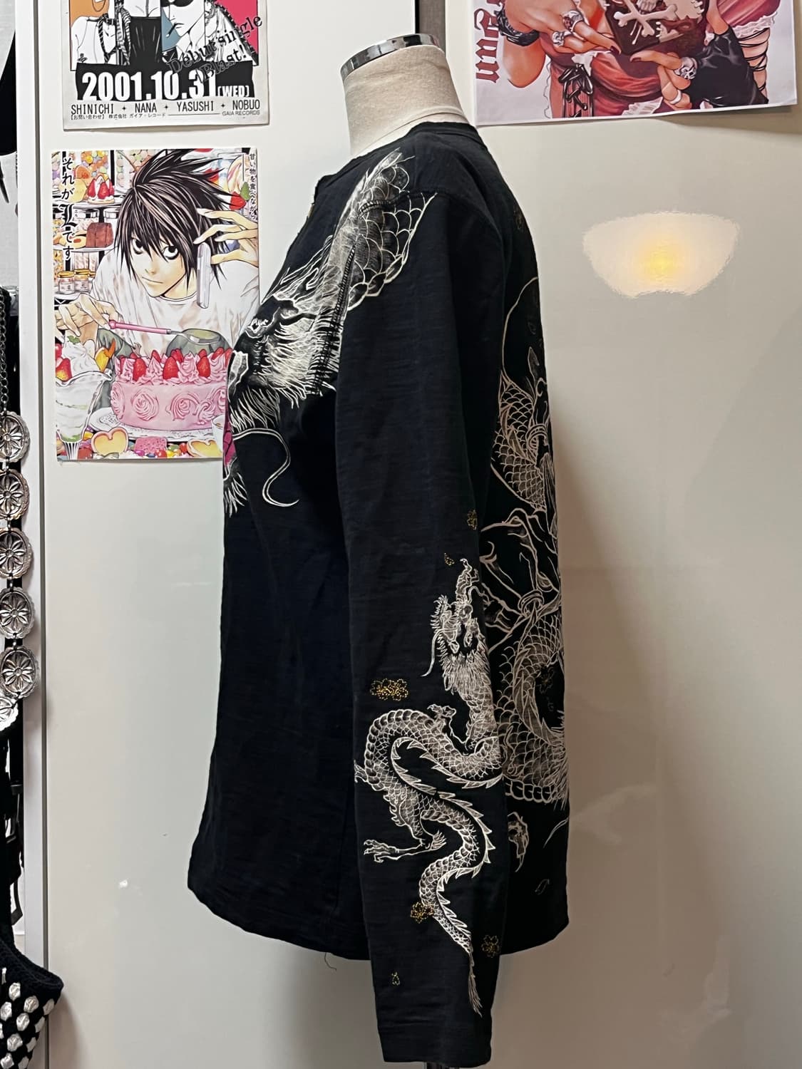 Cropped heads 오리엔탈 용 프린팅 롱 슬리브 상품이미지3