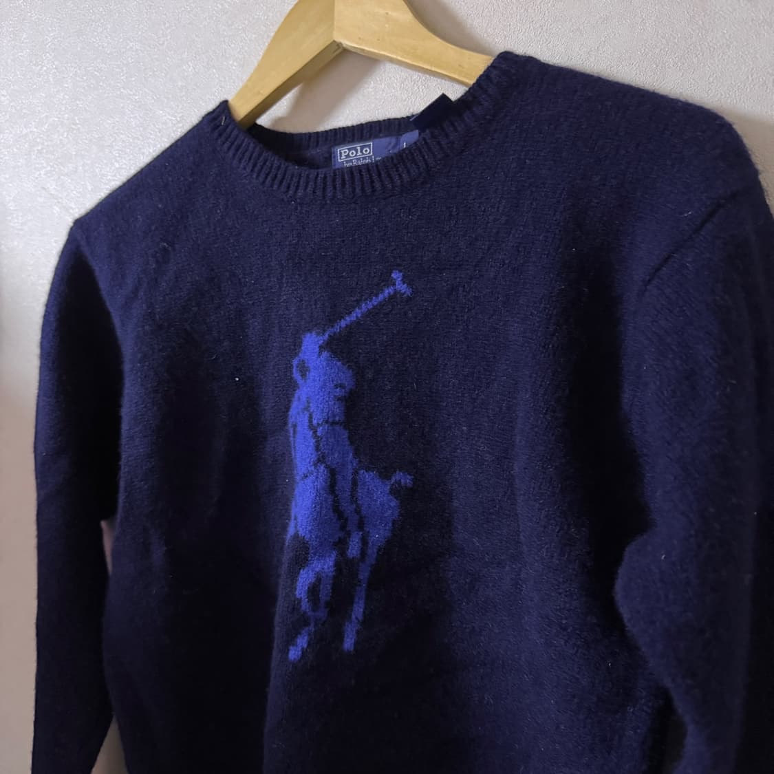 폴로 랄프로렌 빅포니 울 니트 네이비&블루 (55정도) 상품이미지2
