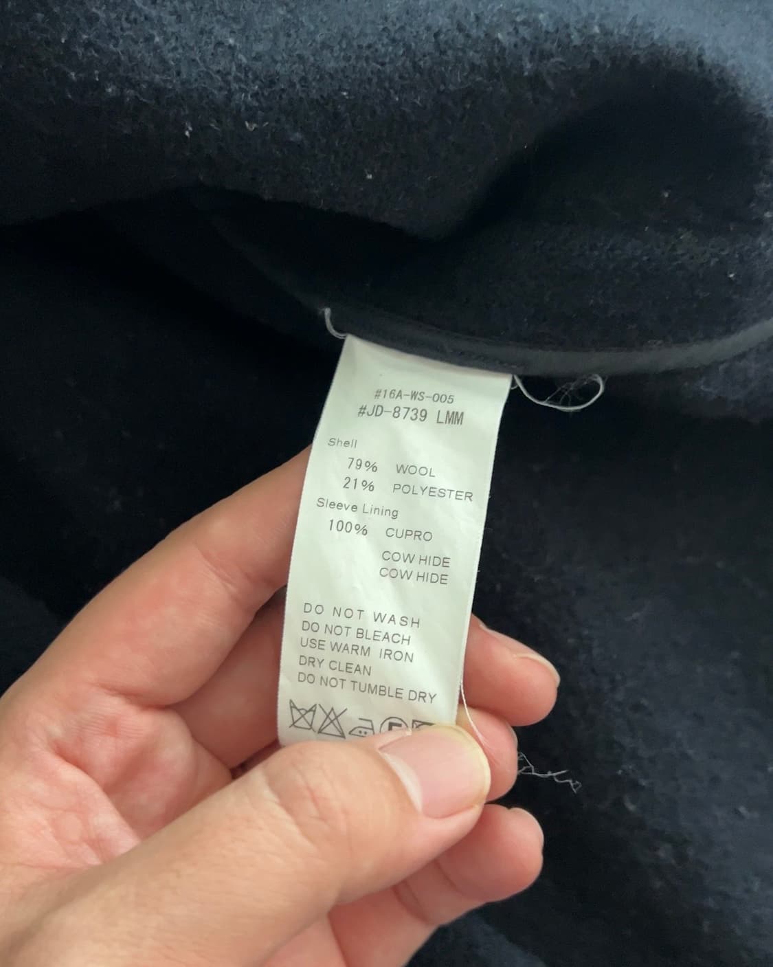 단톤 후드 모서 울코트 36 상품이미지6