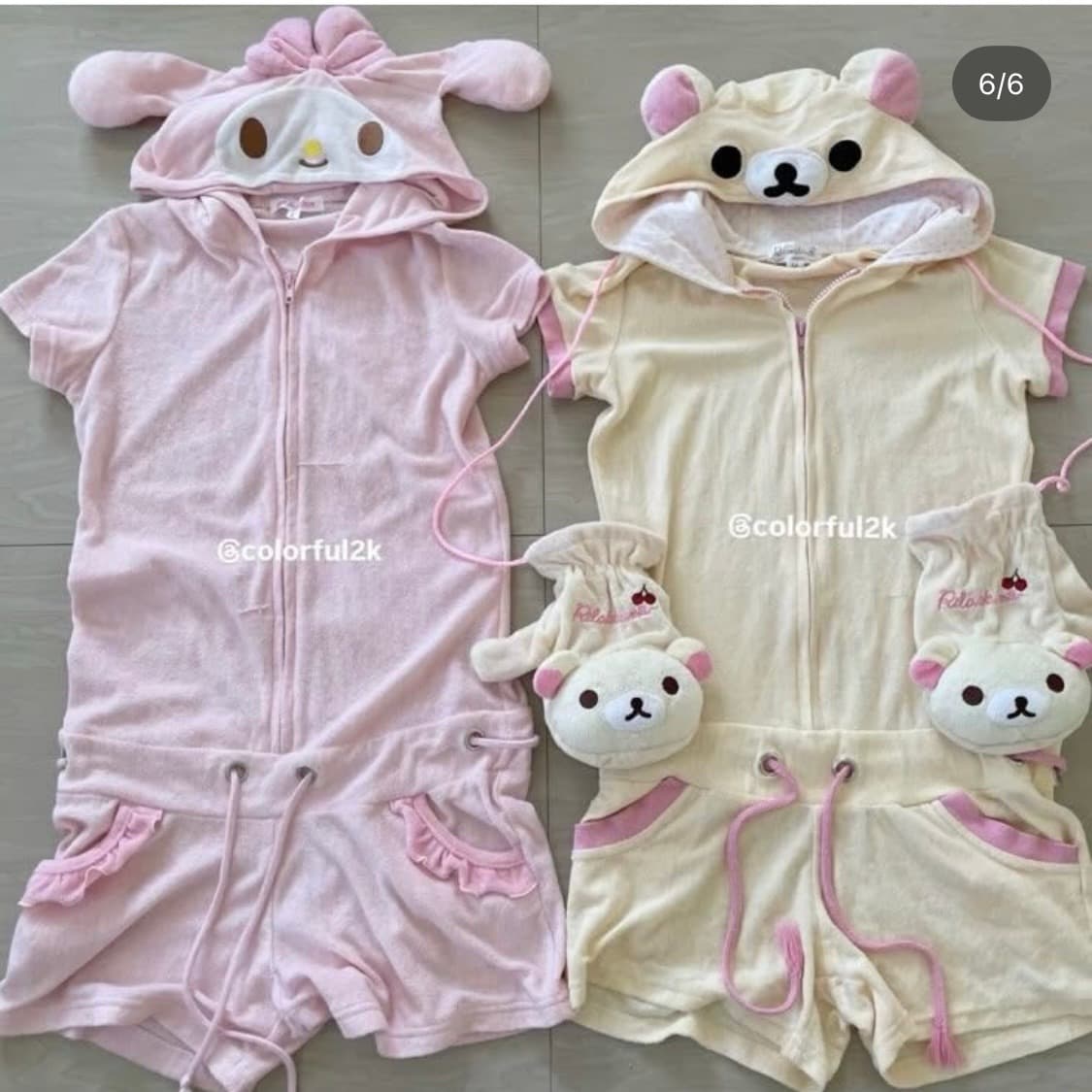 my melody 고전 마이 멜로디 갸루 홈웨어 마멜잠옷 마멜방꾸 산리오 상품이미지6