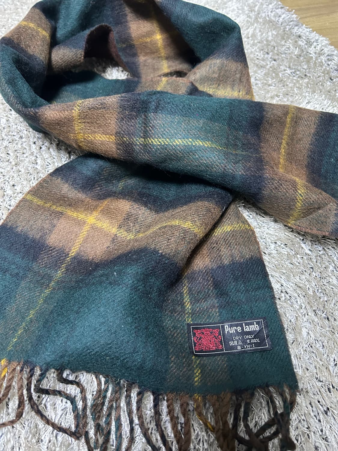 영국제 울 체크 목도리 상품이미지3