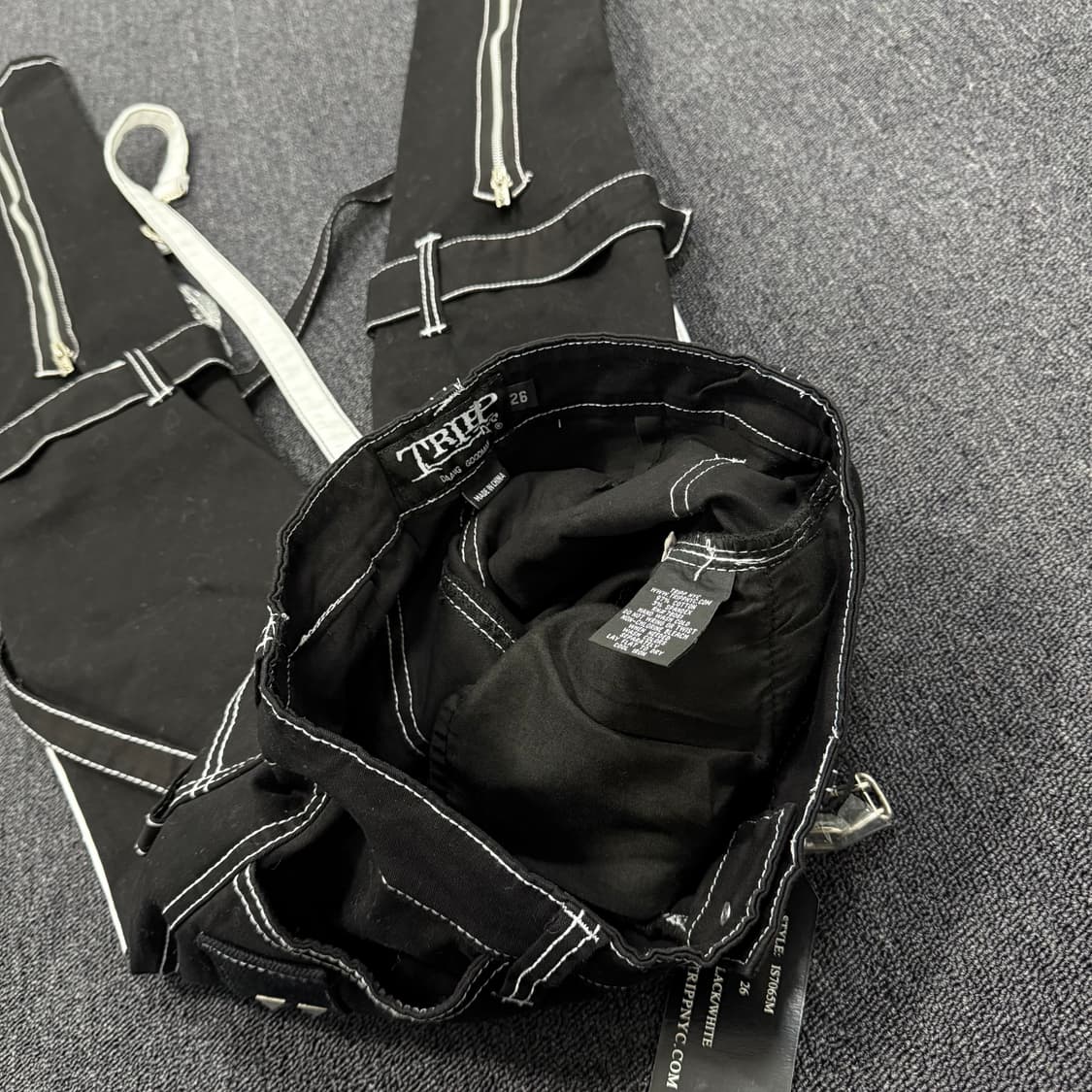 TRIPP nyc 본디지 스트랩 레이더 지퍼 팬츠 상품이미지10