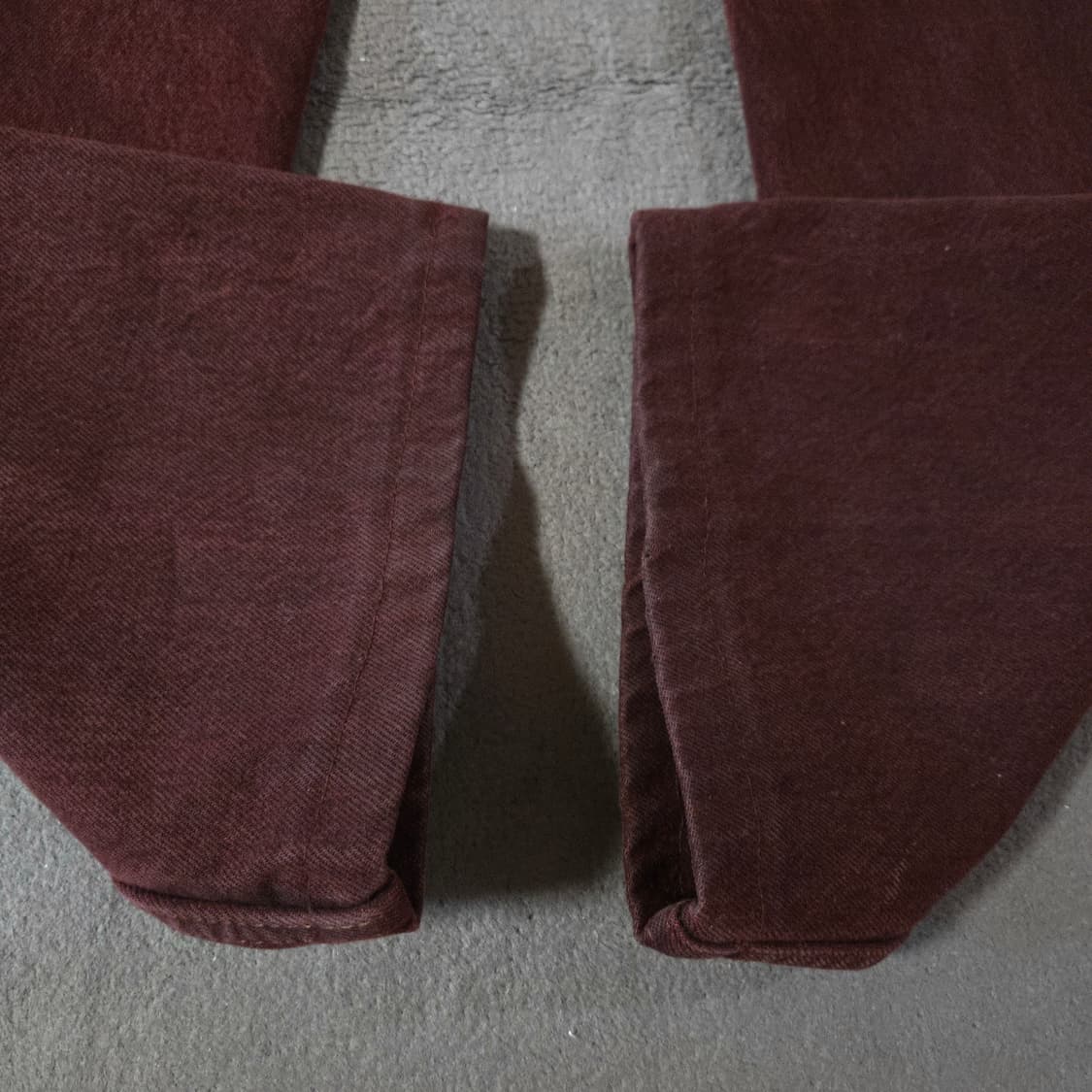 리바이스 501 버건디 레드 워싱 데님 팬츠 32 상품이미지5