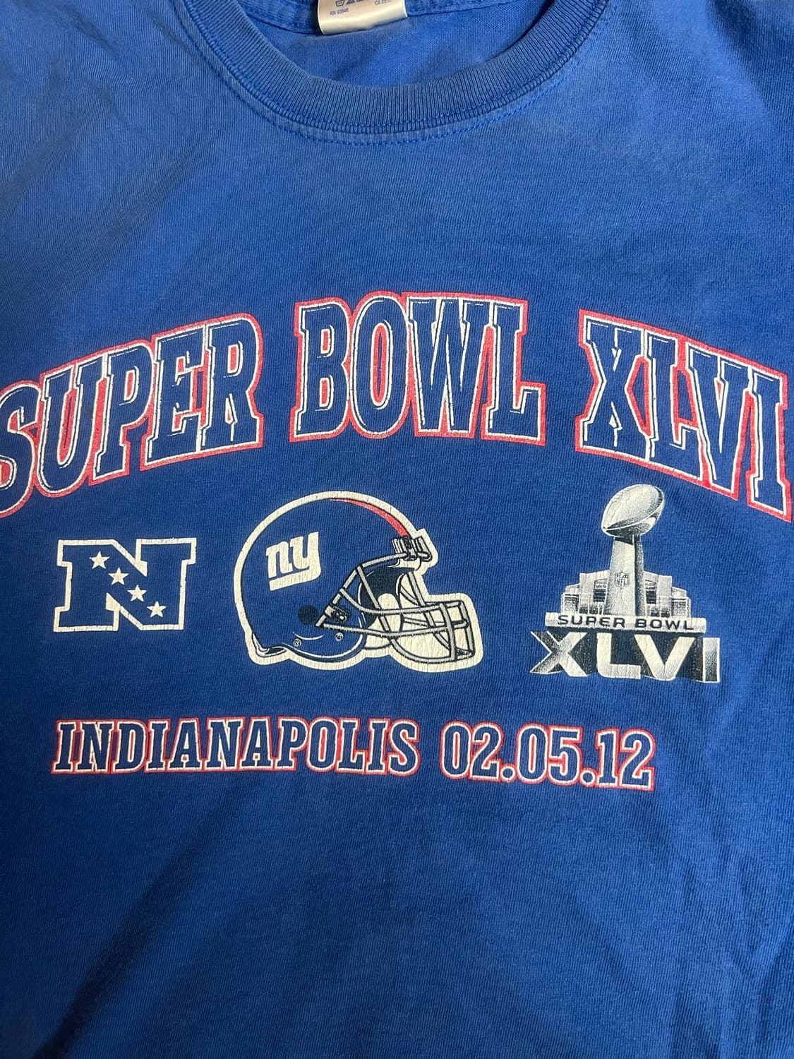 Usa 길단 슈퍼볼 XLVI 뉴욕 자이언츠 기념 반팔 상품이미지2