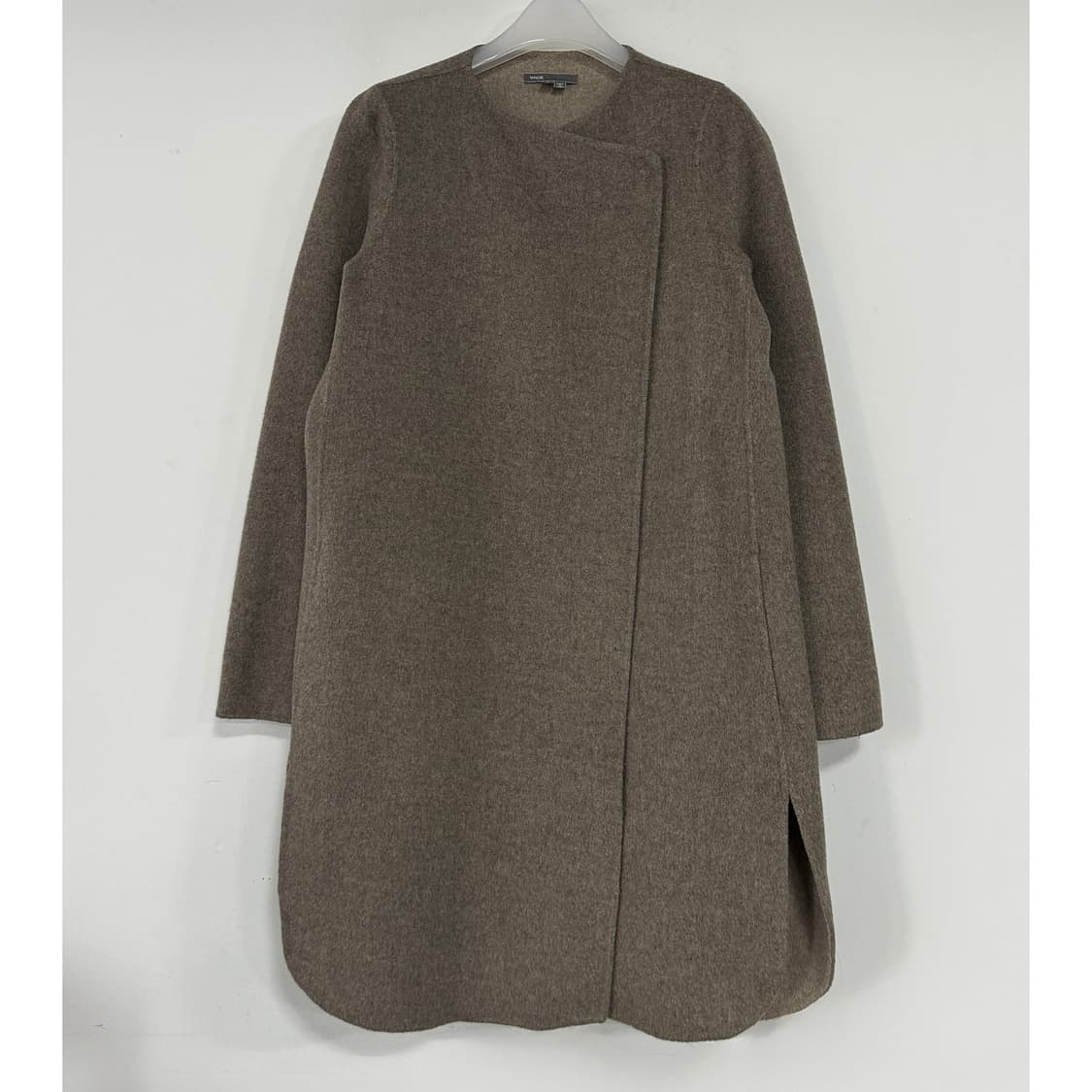 빈스 VINCE 라운드 헴 울 코트 상품이미지1