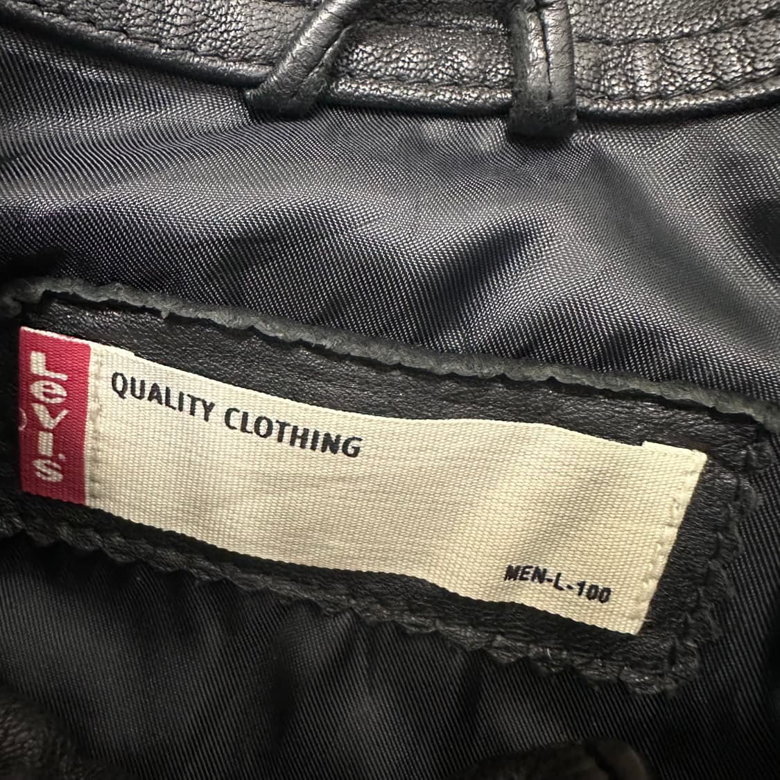 [새상품] 리바이스 양가죽 라이더 자켓 블랙 L 상품이미지9