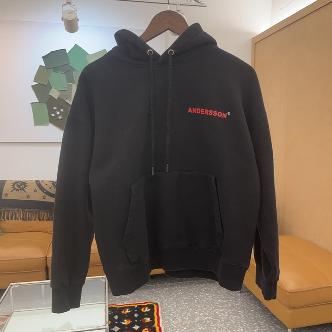 앤더슨벨 캐주얼 오버핏 지퍼 디테일 기모 후드티 S C06730 상품이미지3