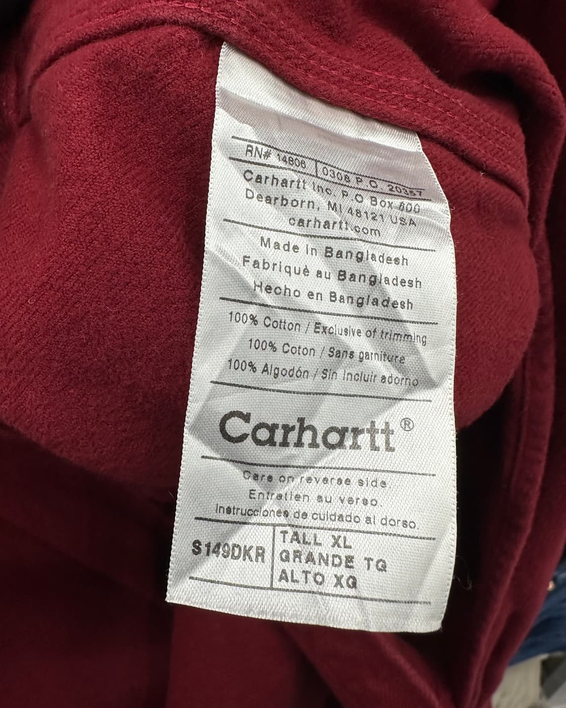 (XL)칼하트 헤비울 셔츠-M1759 상품이미지6