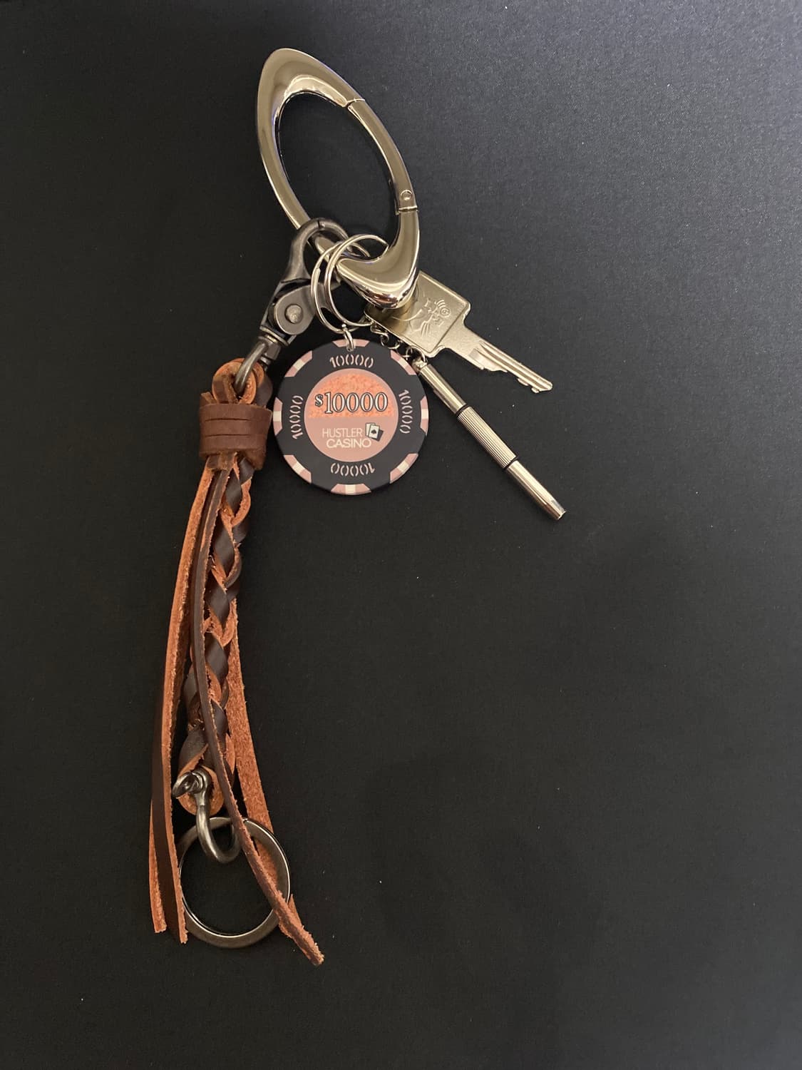 빈티지 가죽 스트랩 키체인 상품이미지1