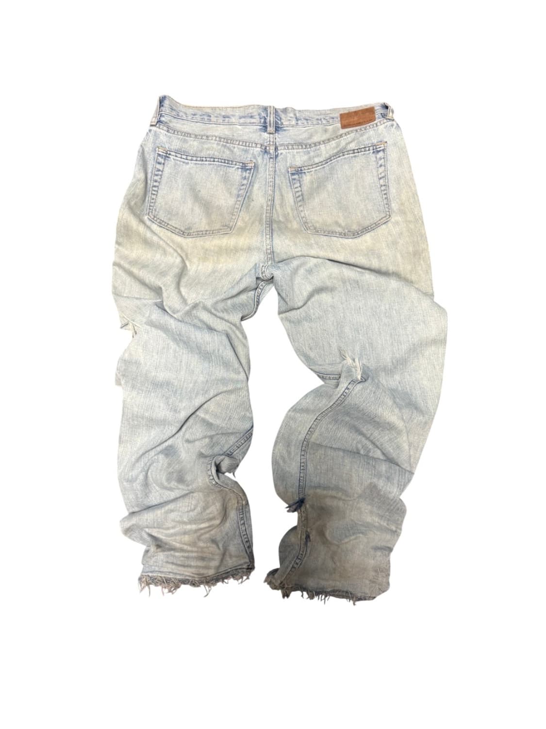 Vintage Distressed Design Wide Denim 상품이미지2