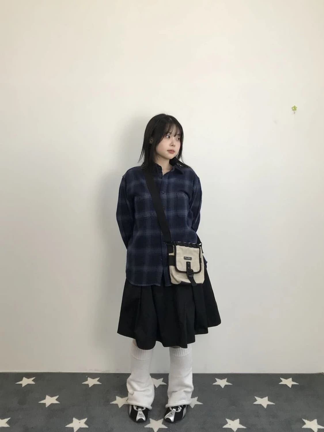 Natural Story Blue Check Flannel Shirt 상품이미지1