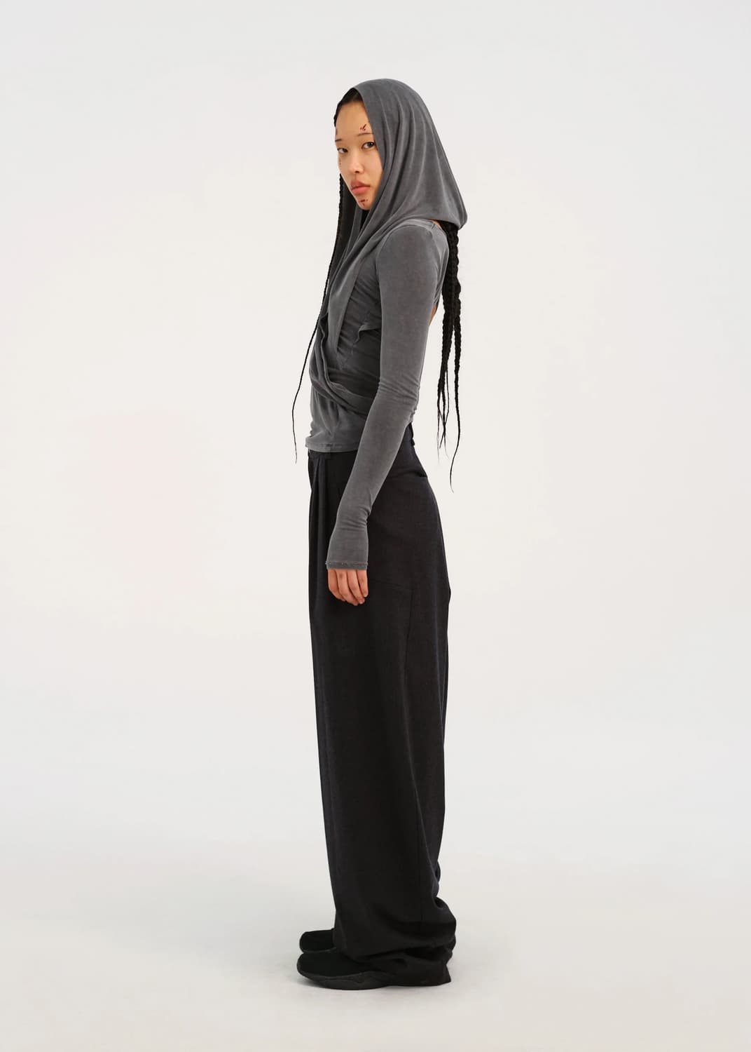 hyeinseo Hooded Jersey Top 사이즈 0 상품이미지2