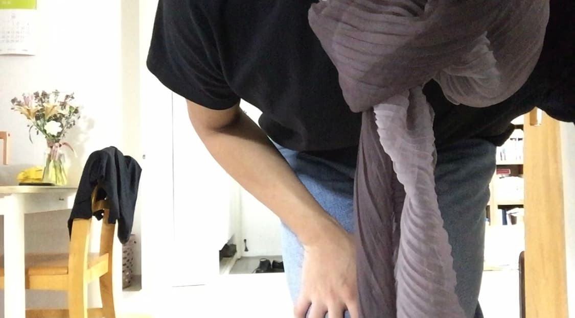 vtg 플리츠 스카프 상품이미지1