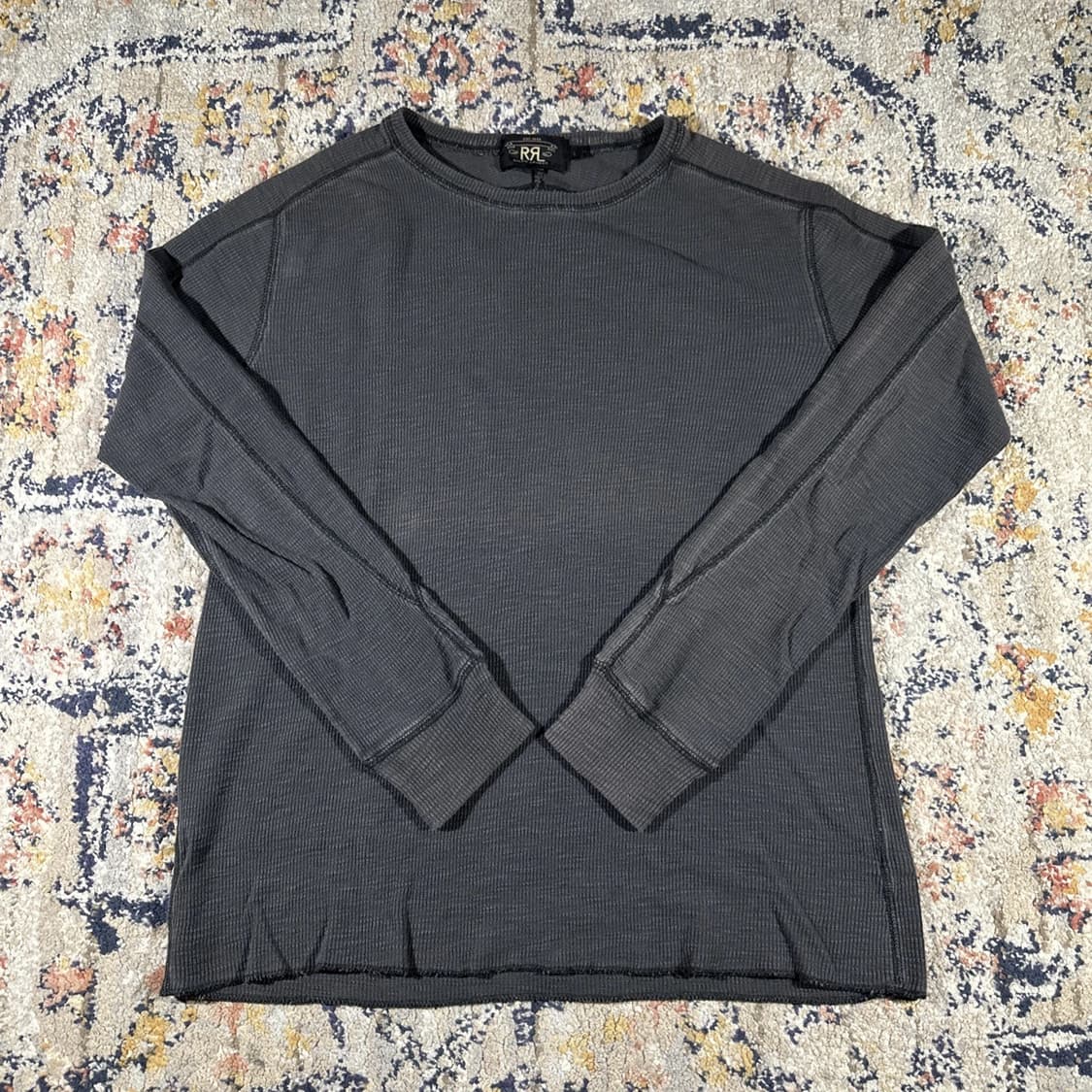 더블 알엘 와플 니트 써멀 롱 슬리브 티셔츠 상품이미지1