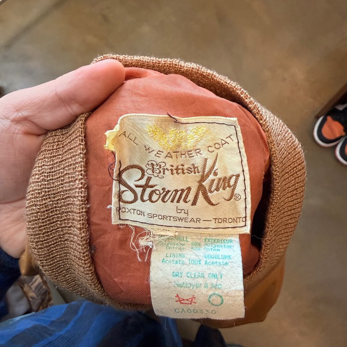 60 ~ 70 빈티지 브리티시 스톰킹 라이트 봄버 자켓 L 추천 상품이미지7