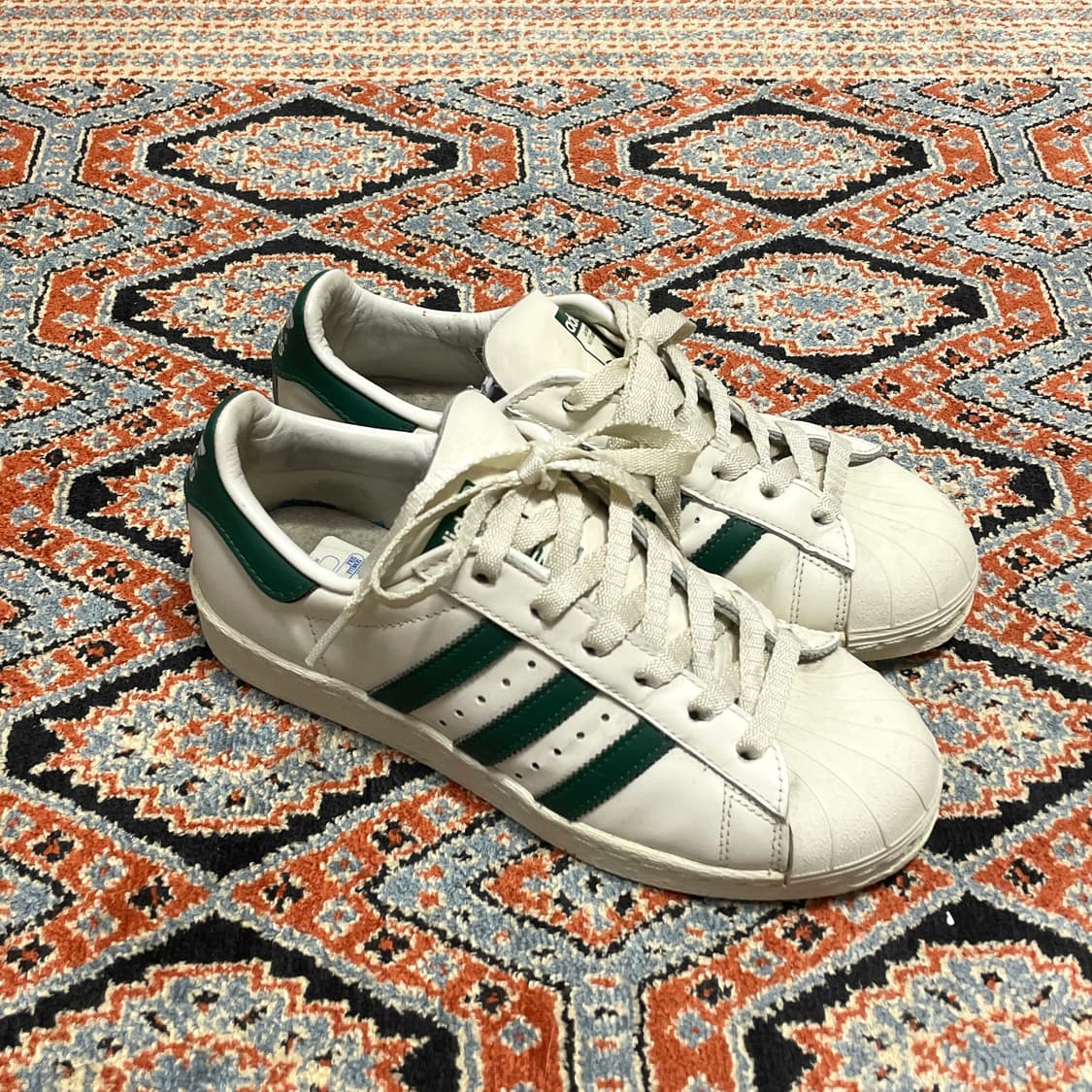 아디다스 슈퍼스타 그린 스니커즈 운동화 US5.5 상품이미지3