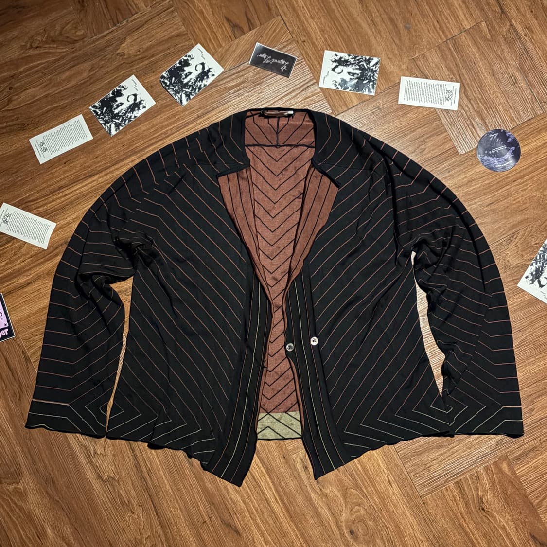 Salvatore Ferragamo 울 더블페이스 가디건 상품이미지1