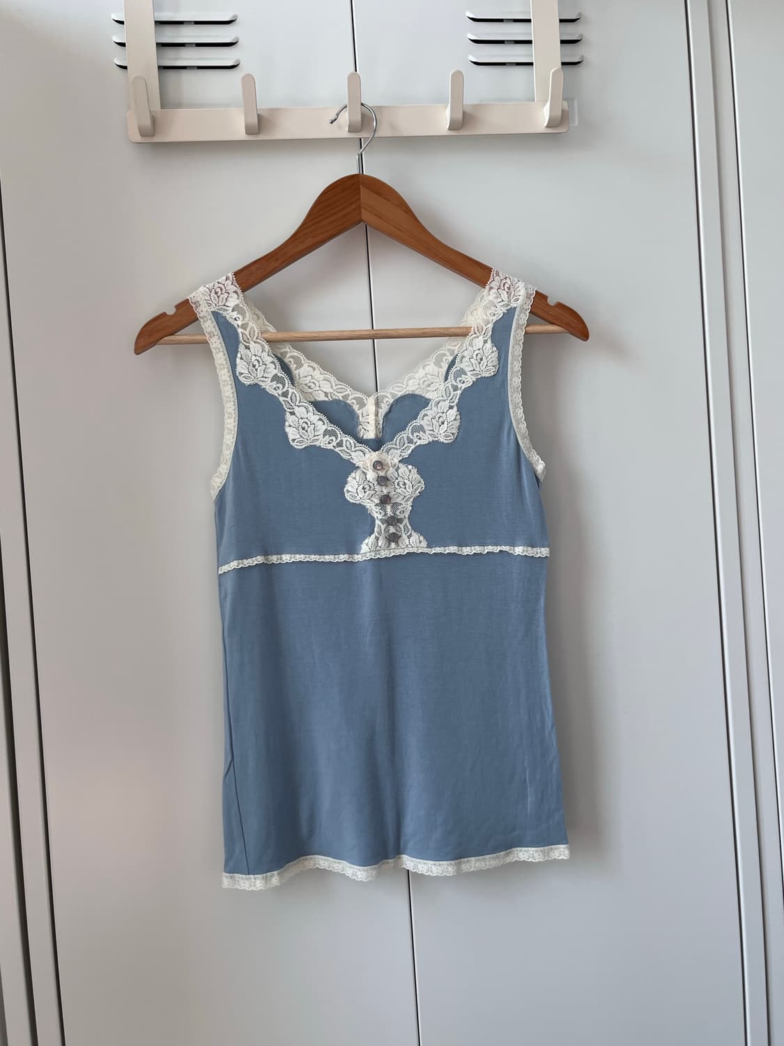 Gaminerie 소라 레이스 버튼 슬리브리스 상품이미지4