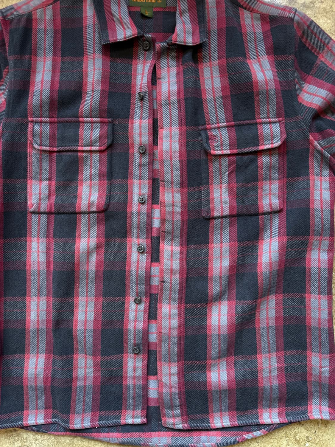 팀버랜드 체크 플란넬 셔츠 재킷 상품이미지4