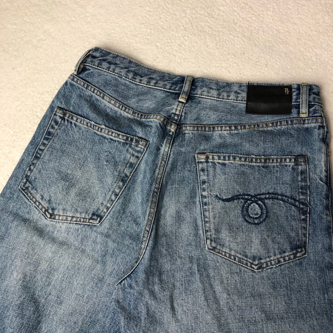 R13 D'ARCY LOOSE JEANS, LENA BLUE 상품이미지5