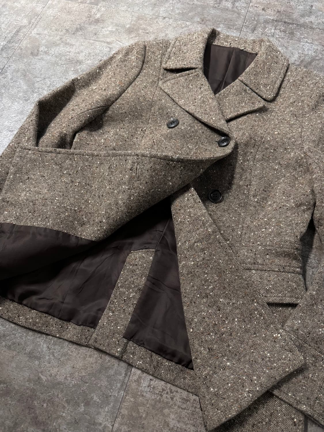 더블 버튼 울 코트 상품이미지5