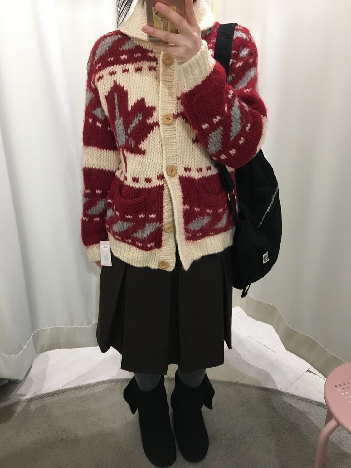 헤비울 메이플 숄카라 가디건 상품이미지2