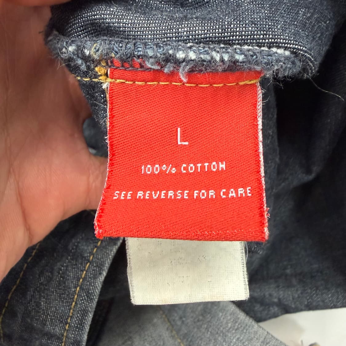 에코 언리미티드 올드스쿨 빈티지 데님 셔츠 L 상품이미지8