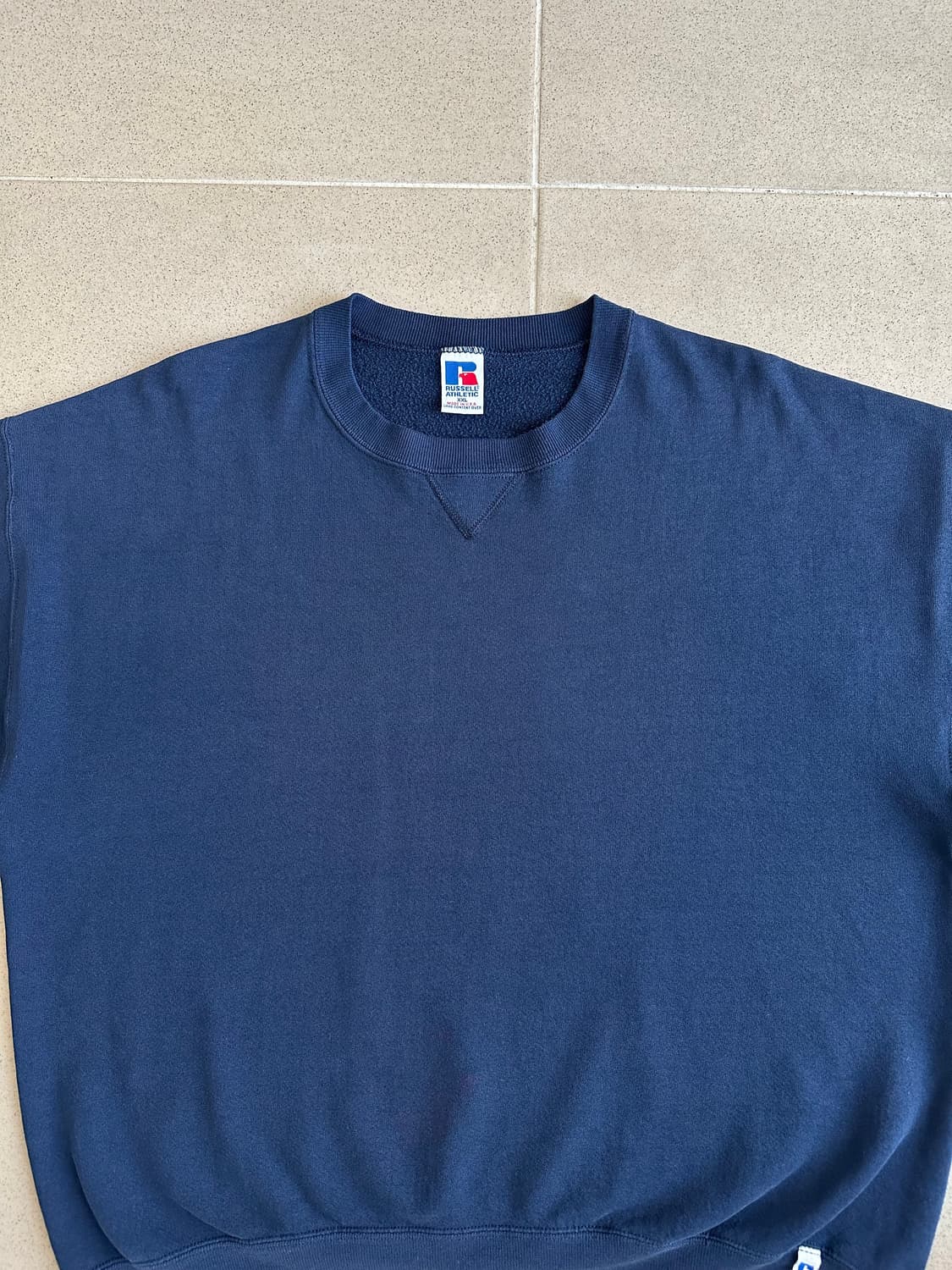 90s 빈티지 러셀 스웻셔츠 네이비 XXL USA 상품이미지4