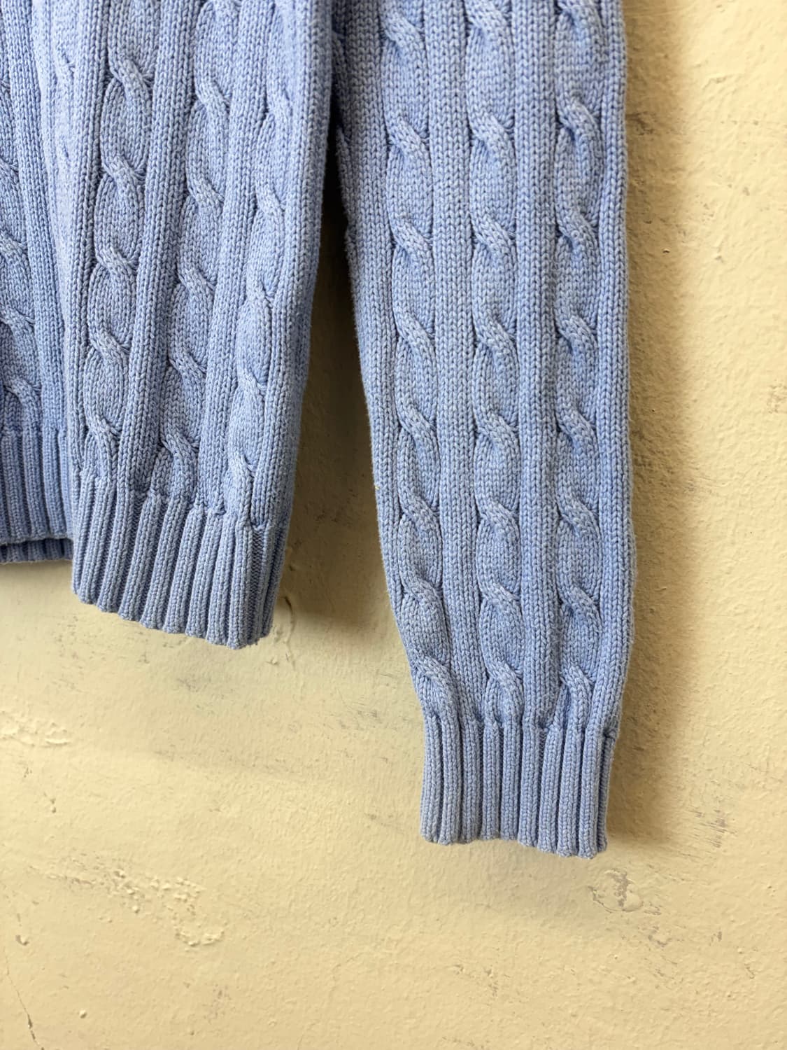 폴로랄프로렌 빈티지 하늘색 케이블 니트 상품이미지3