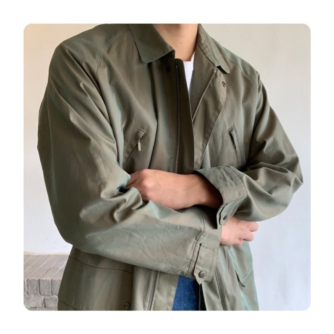 (BURBERRY)버버리 카키 클래식 헌팅자켓(내피포함 상품이미지2