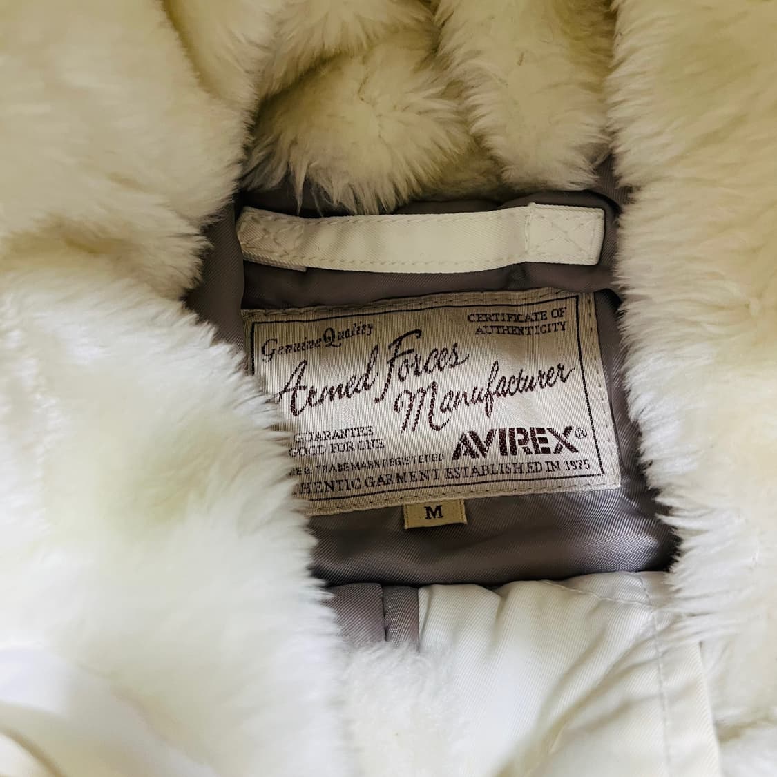 아비렉스 스페이스 프로젝트 화이트 후디 야상 상품이미지7