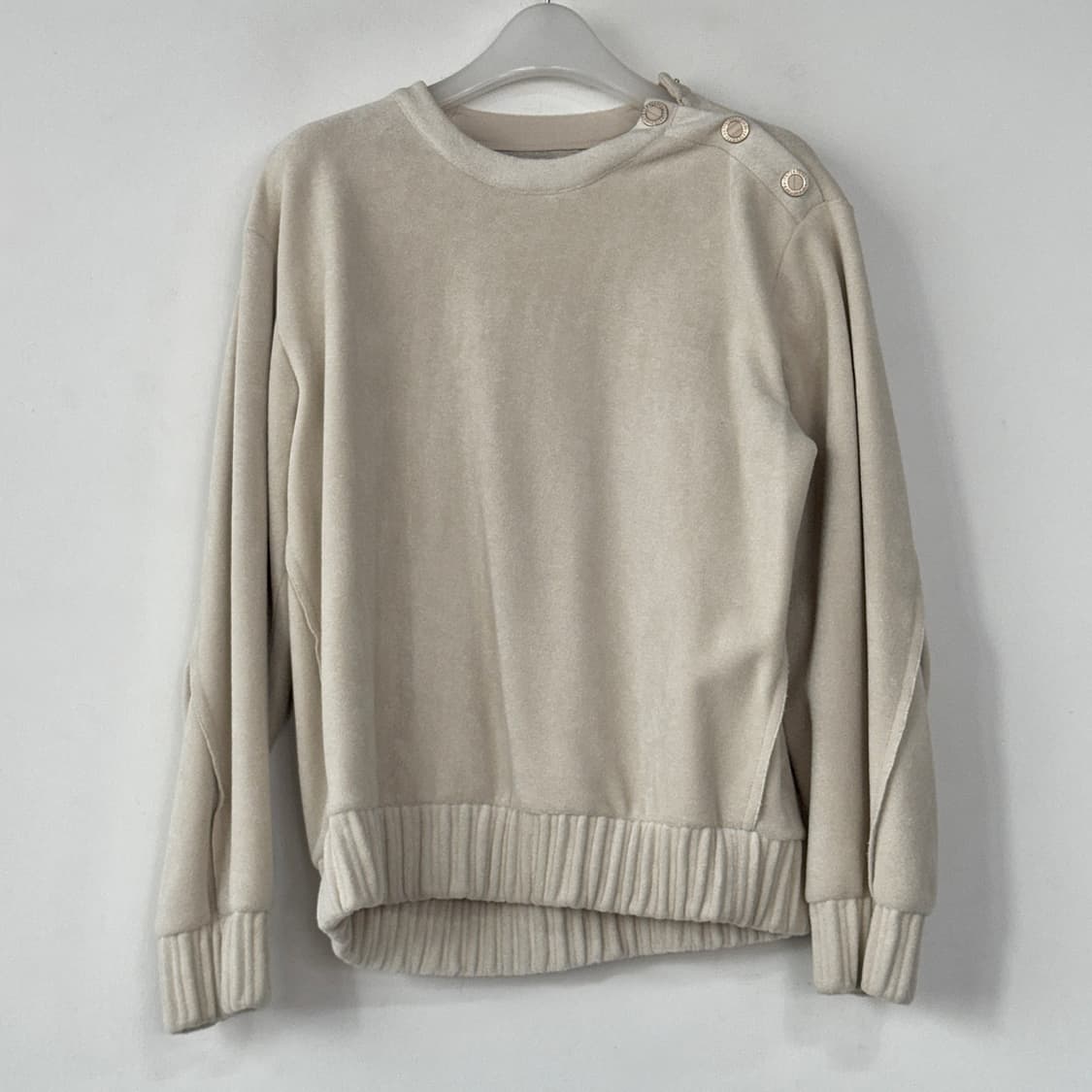 오브제 버튼 포인트 벨루어 탑 상품이미지1