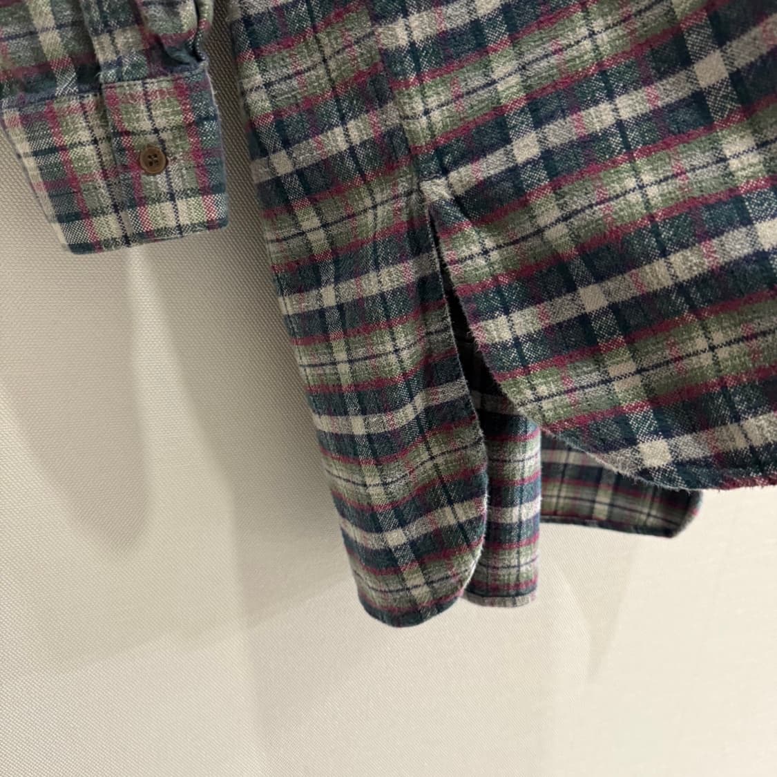 [XL]유로 빈티지 플란넬 튜닉셔츠 멀티체크 상품이미지5