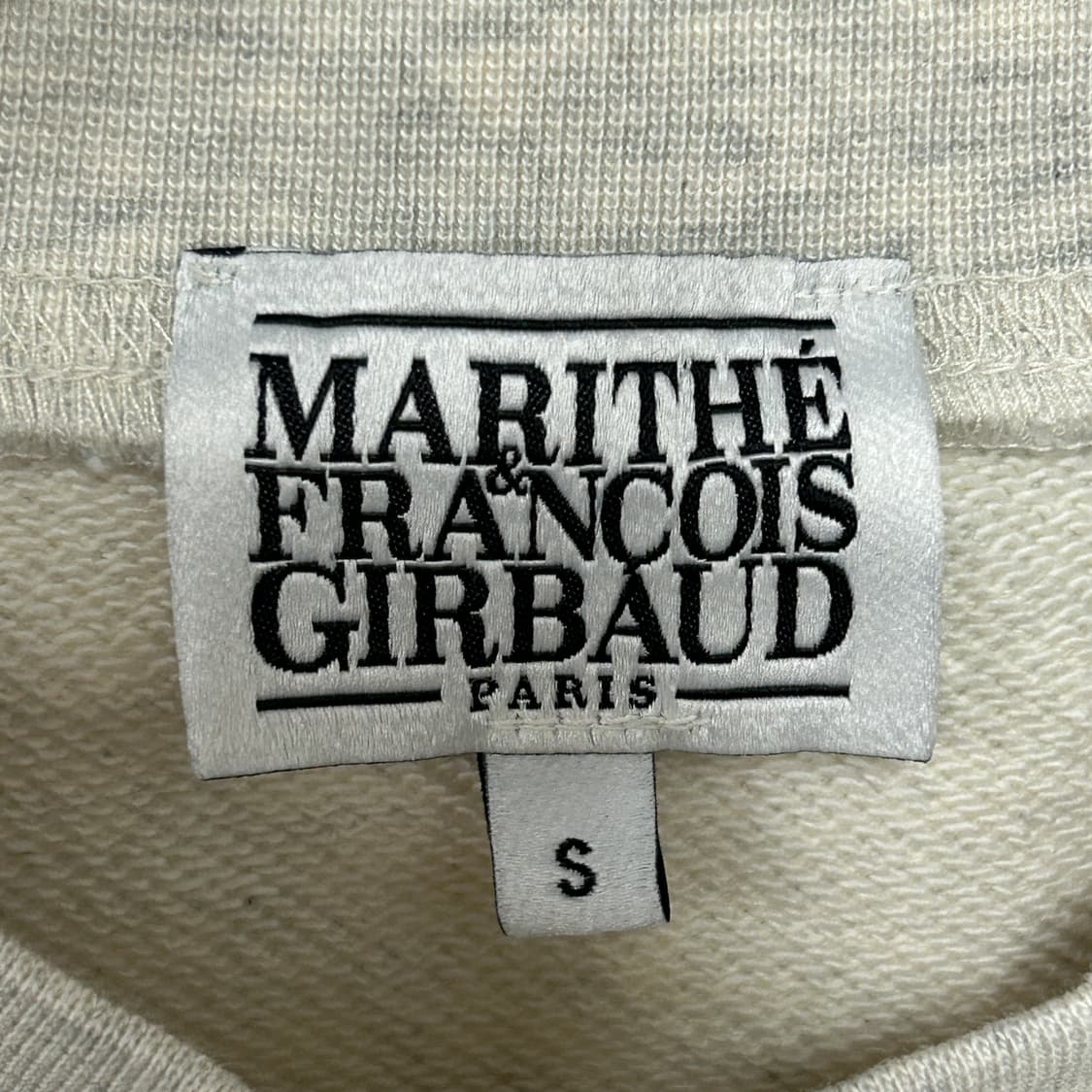 마리떼 프랑소와 저버 빅로고 크롭 맨투맨 상품이미지5