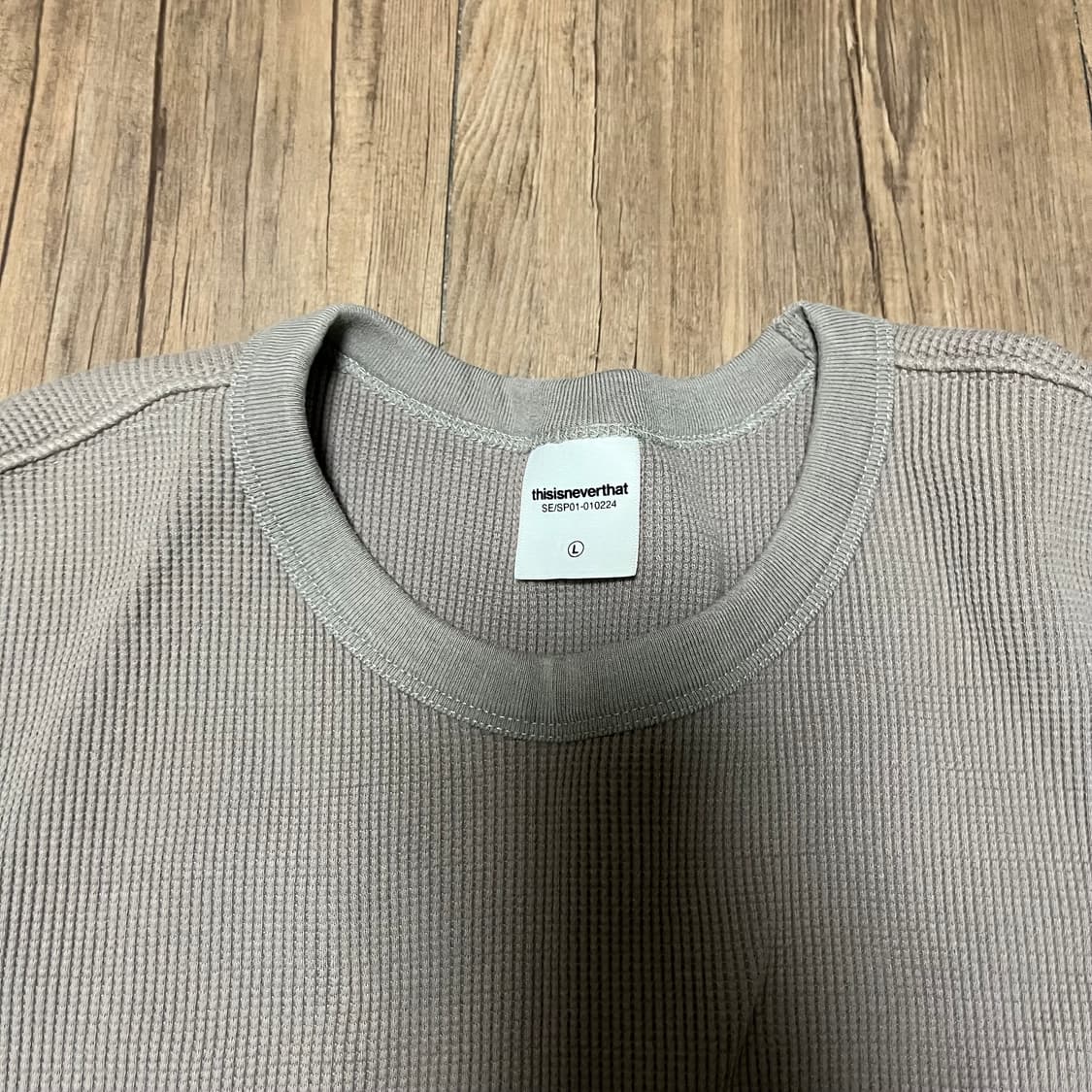 [Thisisneverthat]디스이즈네버댓 와플베이지 티 상품이미지6