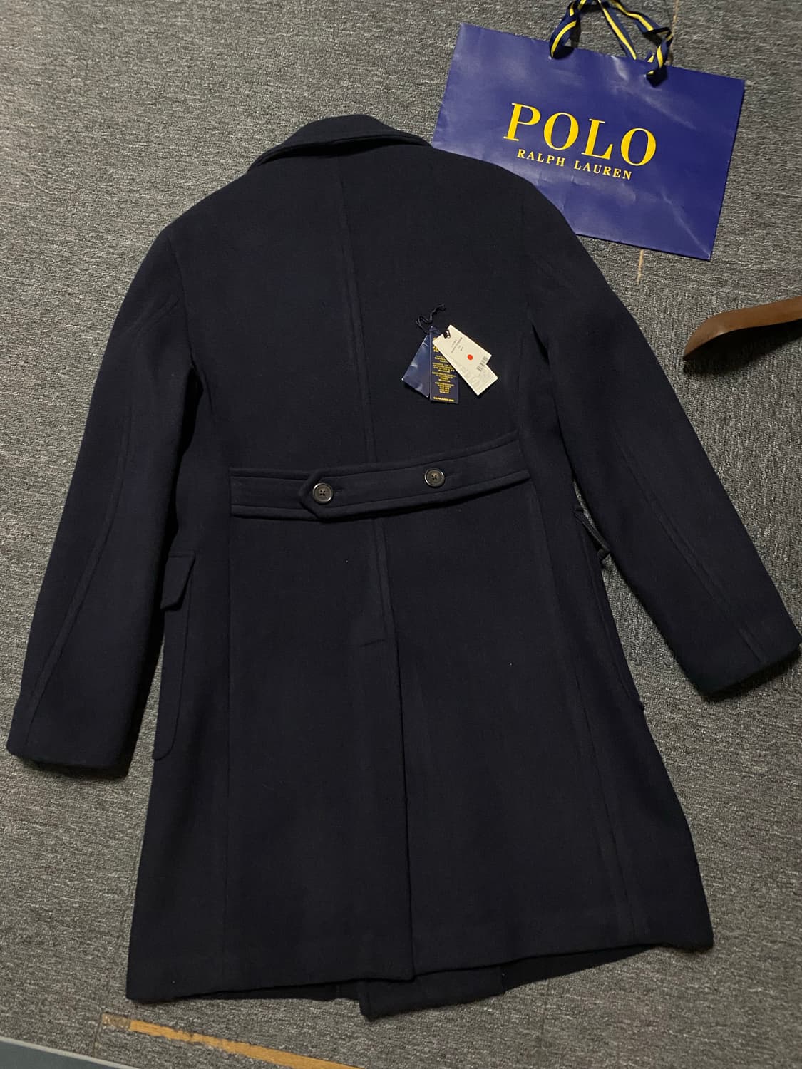 [급처!] 신형 폴로 더블브레스티드 울 블랜드 롱랭스 코트 상품이미지6