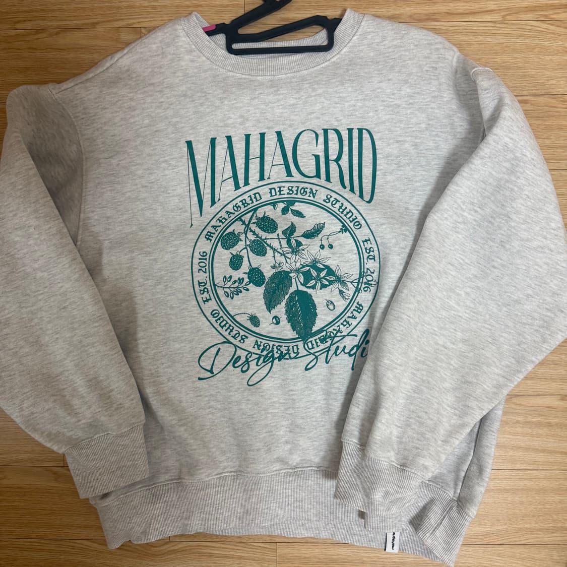 마하그리드 맨투맨 라이트그레이 s 상품이미지1