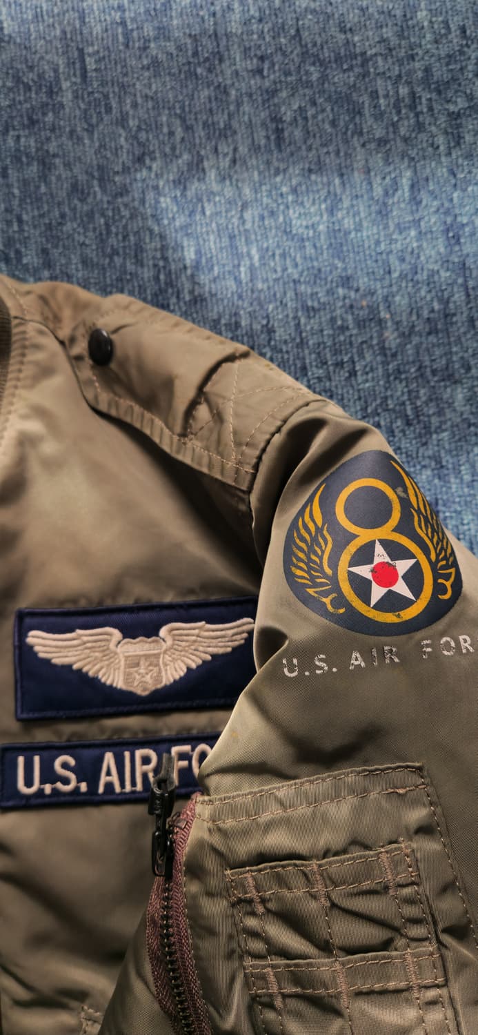 U.S. AIR FORCE 항공 점퍼 봄버 자켓 S 상품이미지4