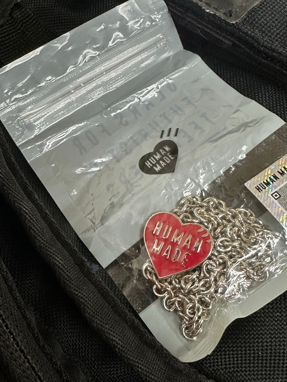 휴먼메이드 하트 목걸이 레드 새상품 상품이미지3