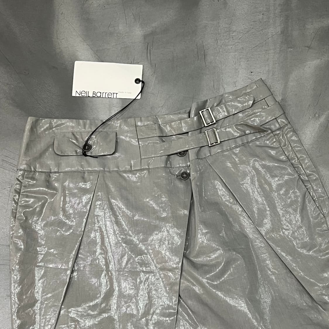  닐바렛 데드스탁 글로시 벨크로 스커트 y16140 상품이미지3