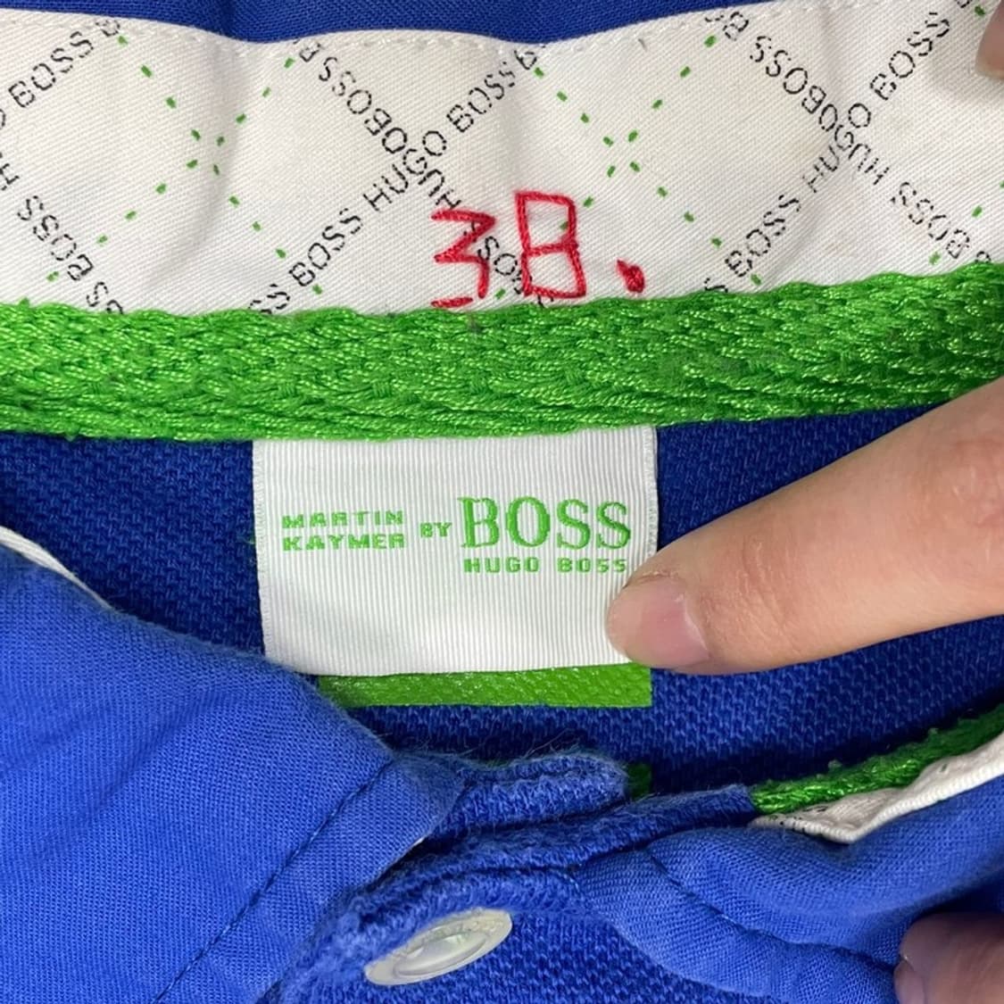 휴고 보스 자수 로고 카라넥 티셔츠 v0341 상품이미지6