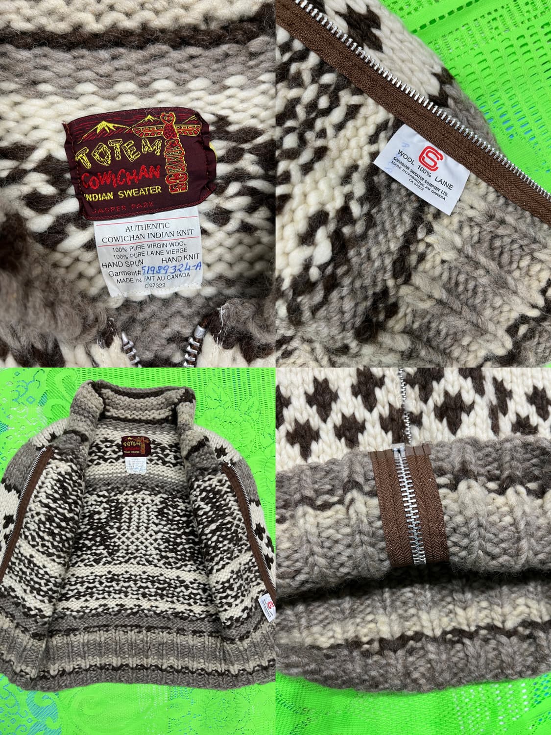코위찬 (캐네디언스웨터) made in Canada 상품이미지7
