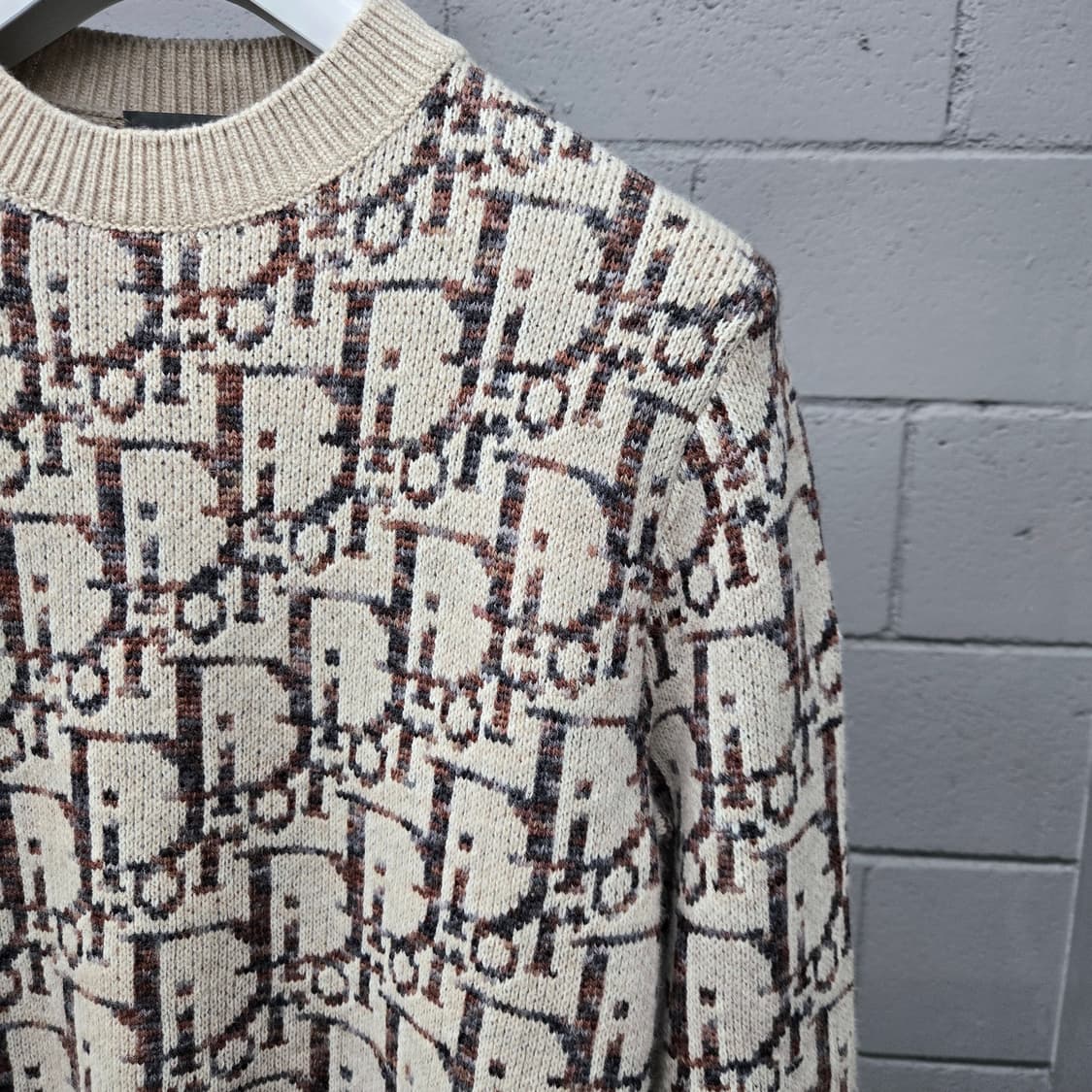 디올 오블리크 울 니트 S 상품이미지4