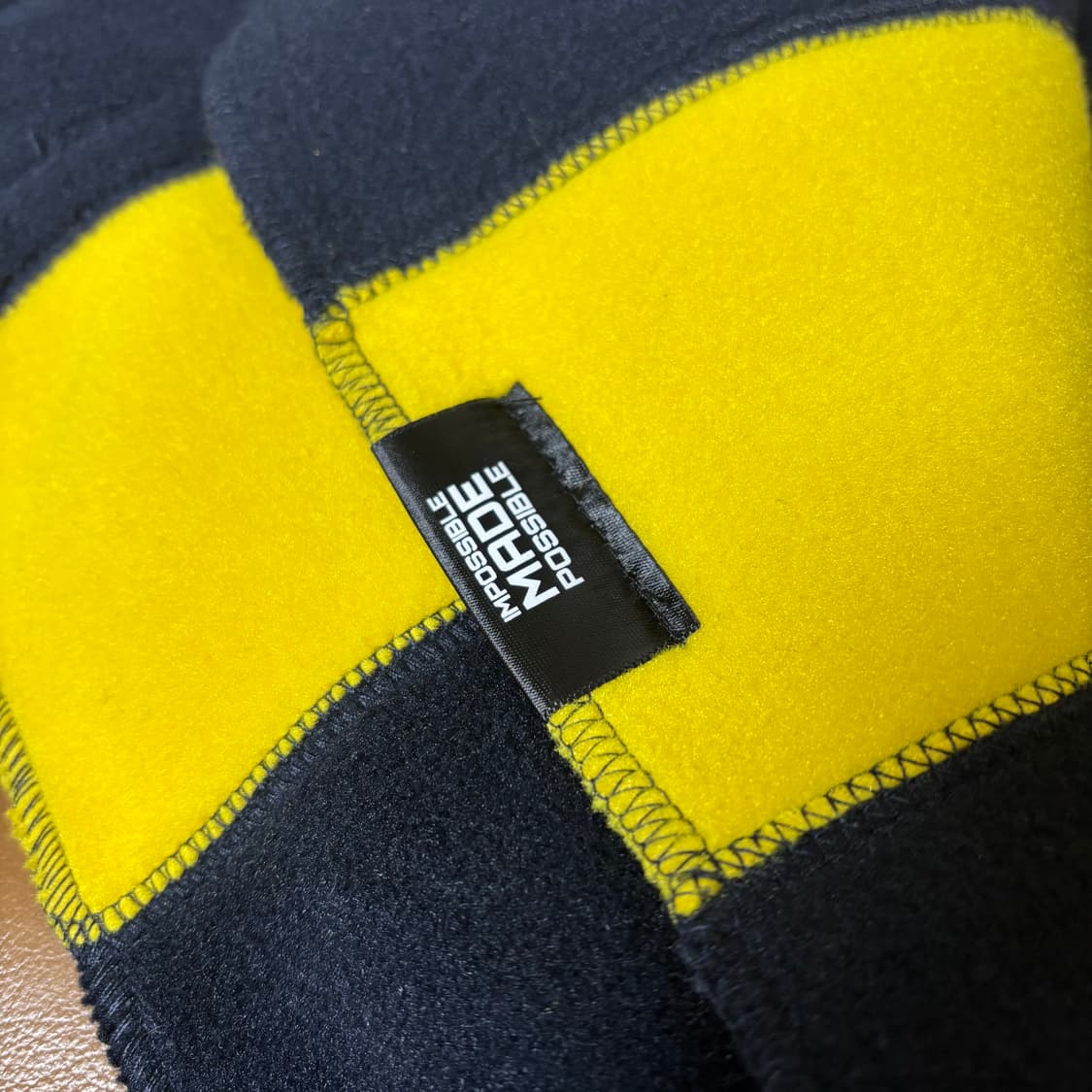 슈프림 머플러 목도리 투톤 네이비 옐로우 상품이미지5